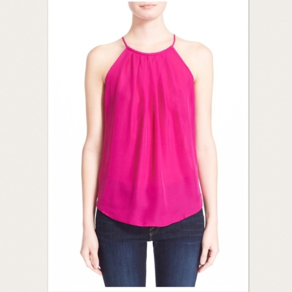 Joie Tops - Joie | Amarey Pleated Silk Top in Pink NWT Small